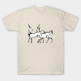 Antelopes Illustration T-Shirt